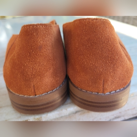 Franco Sarto Hadden Brown Tassel Slip On Suede Loafers Size 7.5 - Picture 5 of 8